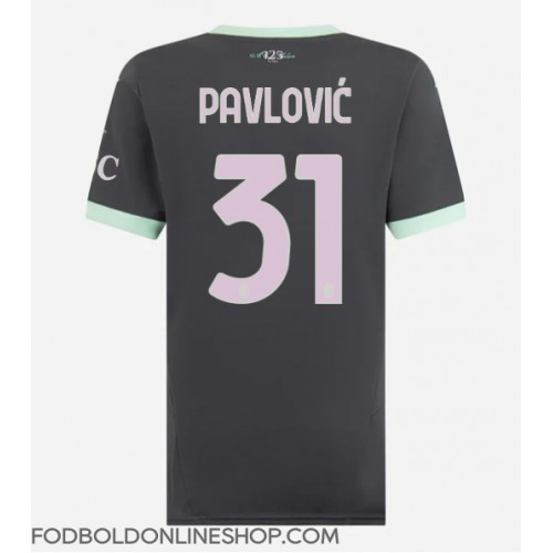 AC Milan Strahinja Pavlovic #31 Tredjetrøje Dame 2024-25 Kortærmet